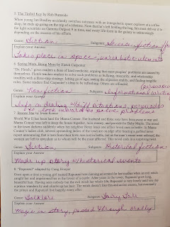 Coffey Talk: Genre and Subgenre Worksheet 1