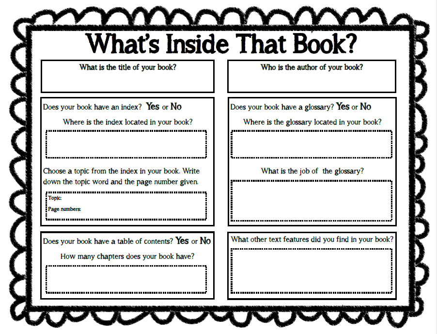 Jennifer S Teaching Tools Nonfiction And Fiction Text Features