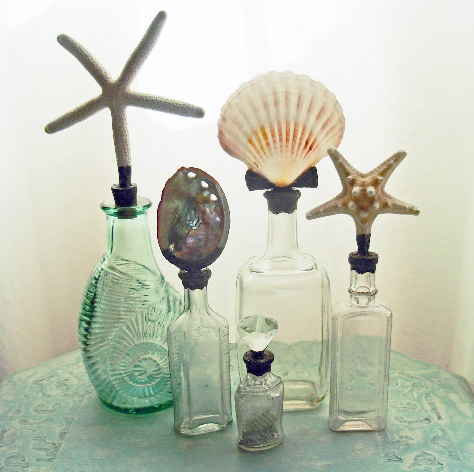 whiteserenade now soulserenade: vintage bottles decor