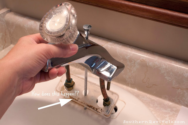 installing bathroom sink faucet