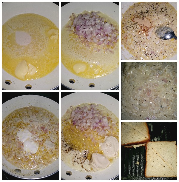 Step by Step pictures of how to make Grilled Cheese Sandwich