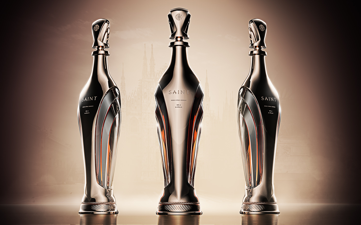 Saint Luxury Cognac Bottle Concept Packaging Of The World