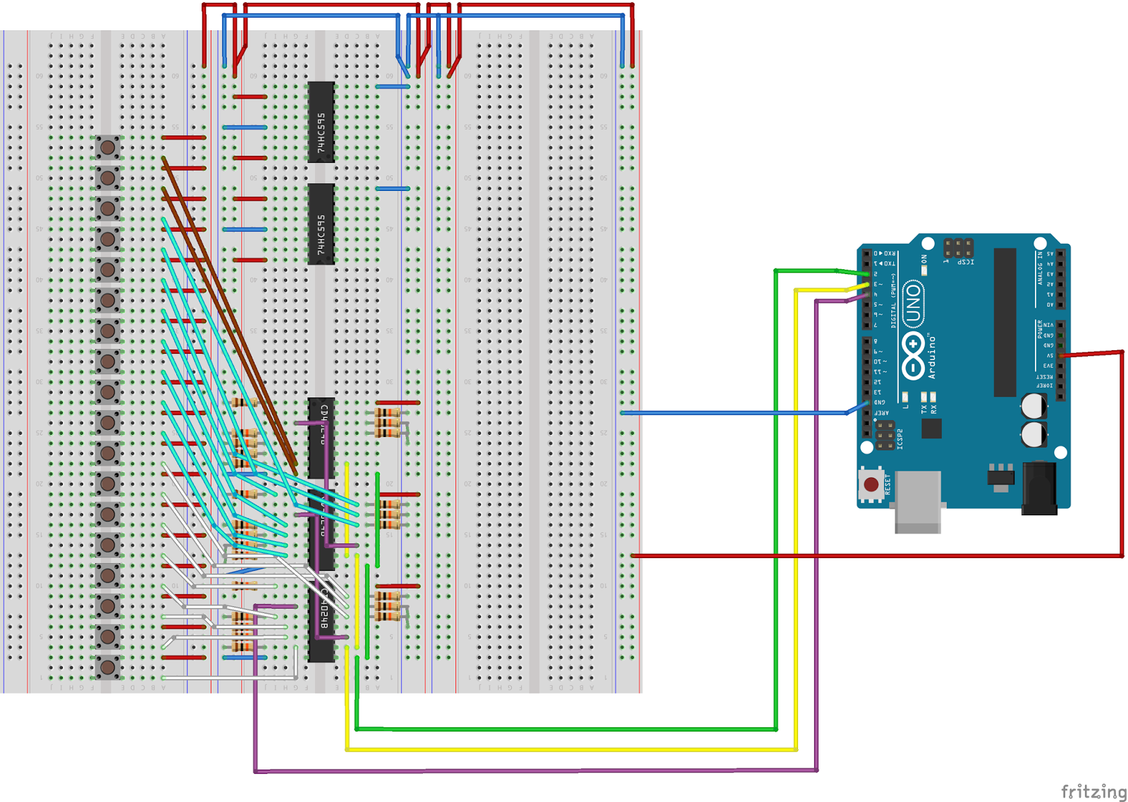 Dieter's Arduino Projects: Room Management System - building the output