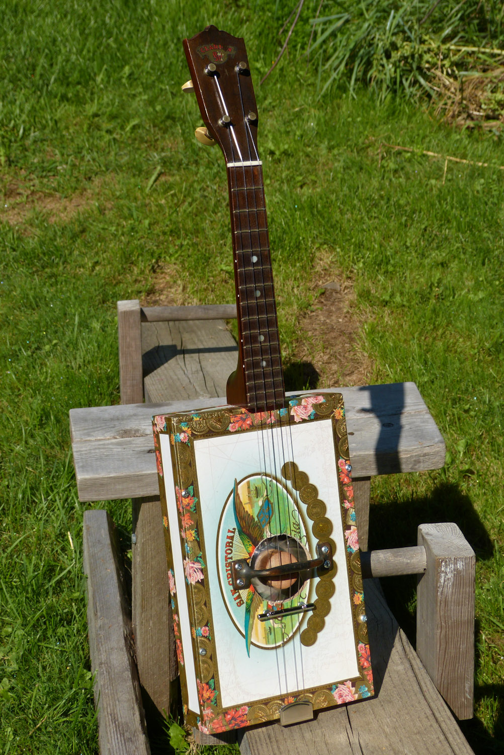 1930s/2016 Cigar Box Resonator Ukulele