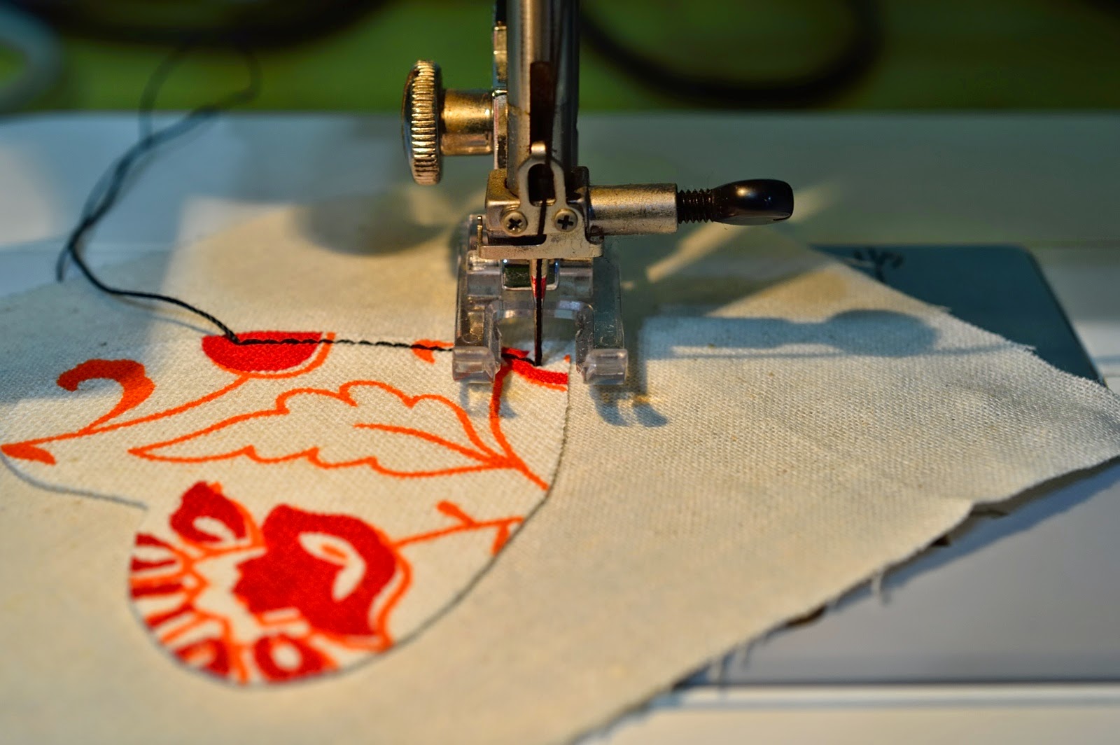 Machine applique using straight stitch Projects by Jane