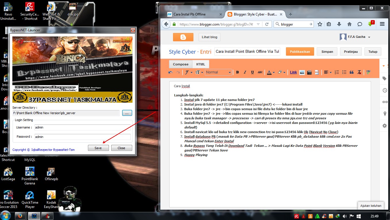 Cara Install Point Blank Cara Install Point Blank