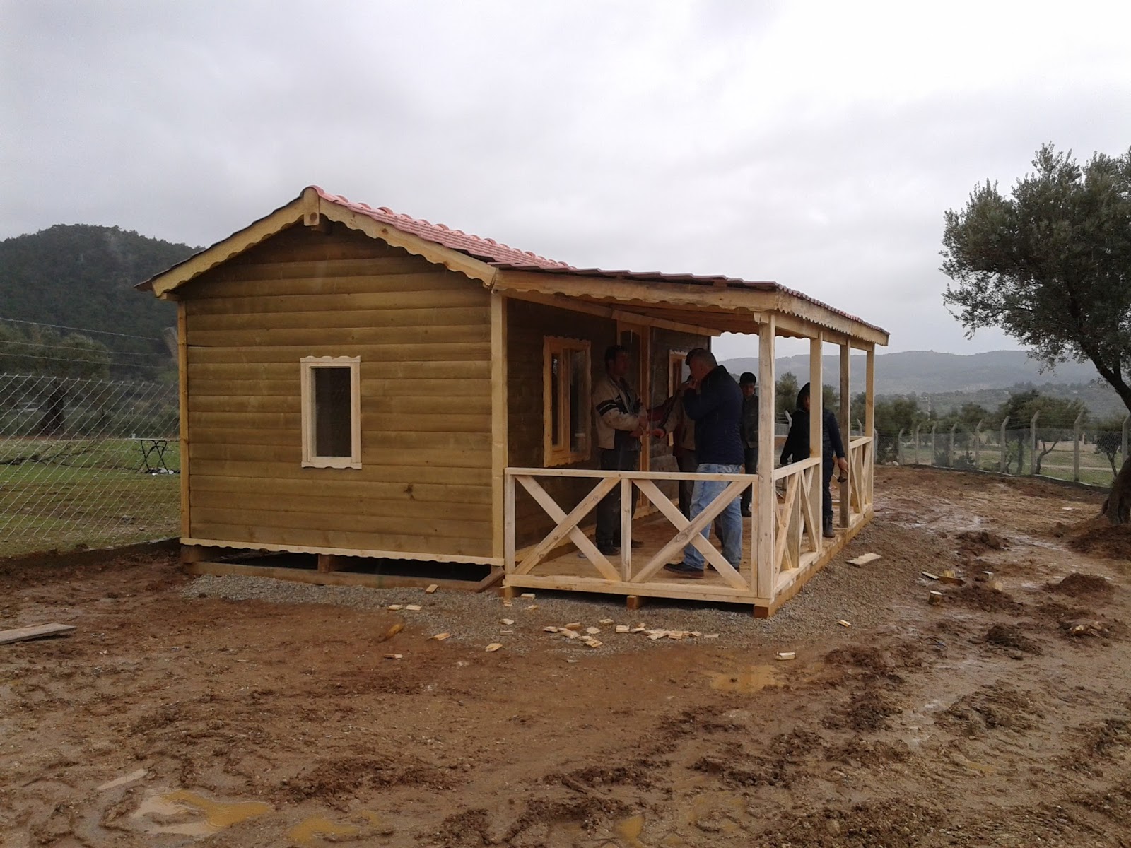 Ahşap ev 30 m2 kütük ev