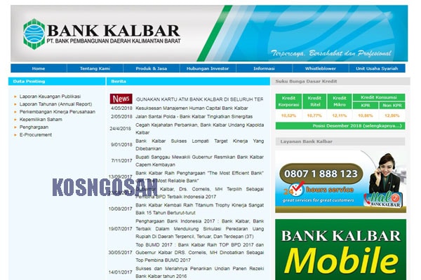 iB, M Banking dan SMS banking bank Kalbar