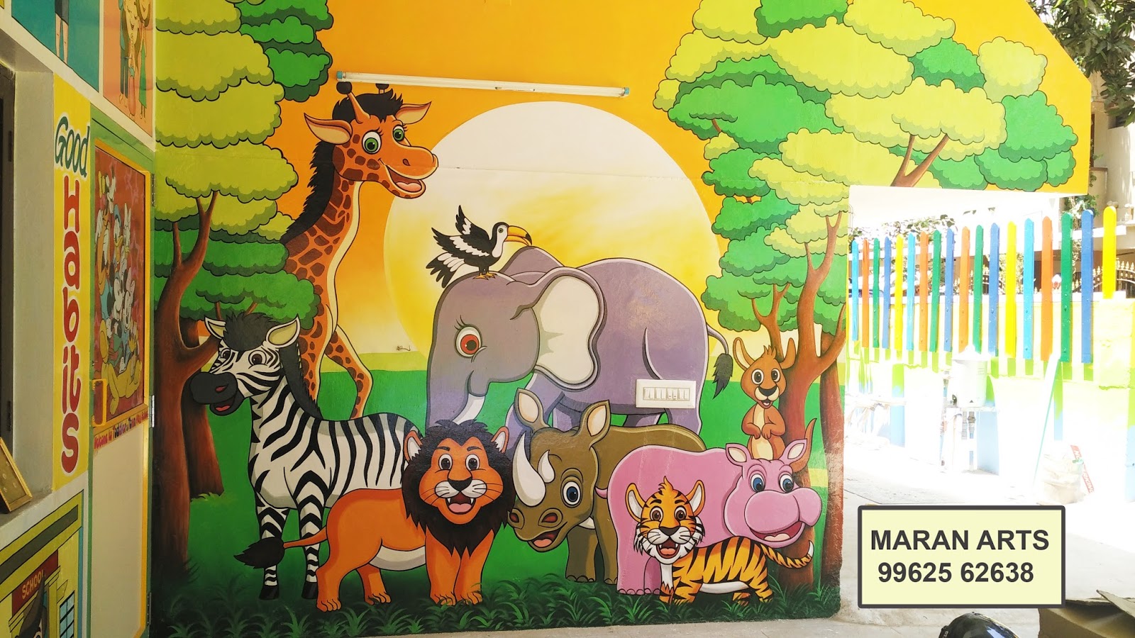 kids wall art play school kids wall painting maran arts9962562638