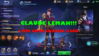 hero yang bisa kalahkan claude Kesulitan Hadapi Hero Claude? Pakai 5 Hero Ini Untuk Mengalahkannya