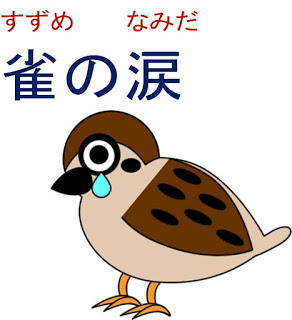快快樂樂學日文 快樂慣用句 雀の涙 比喻什麼呢 還有什麼 麻雀 相關的慣用句呢