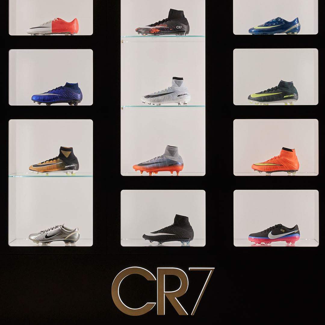 cristiano ronaldo boots collection