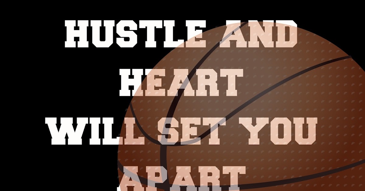 CJO Photo Printable Sports Art 8x10 Hustle and Heart Will Set You Apart (Basketball)