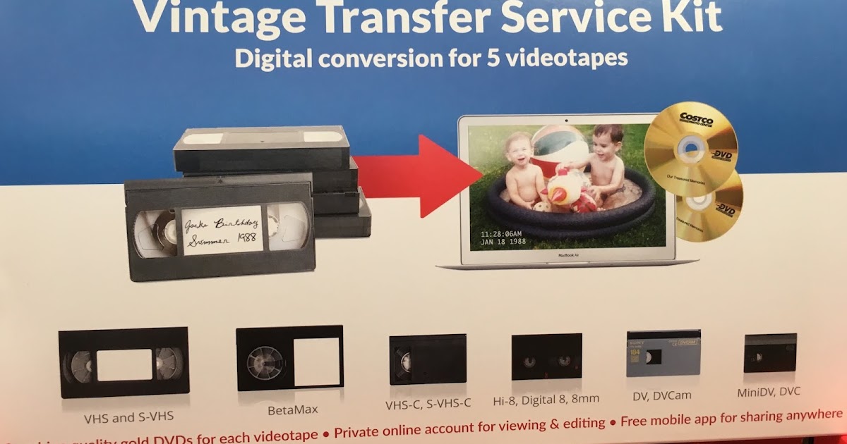Vintage Transfer Service Kit Digital Conversion (up to 5 tapes