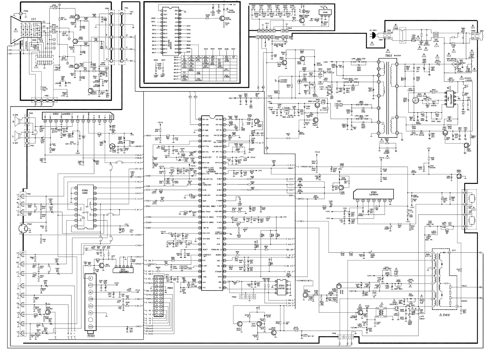 Lg Crt Tv Circuit Diagram - Circuit Diagram Images