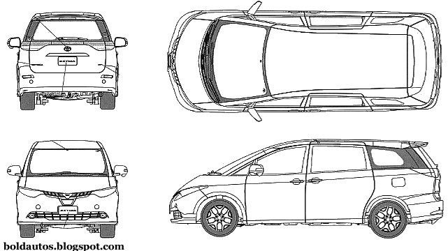 Схемы автомобилей тойота. Габариты Тойота Эстима 2001. Toyota Estima чертеж. Тойота Эстима 2008 габариты. Toyota Estima 2 габариты.