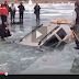 You Will Not Believe How These Russians Get This Car Out Of A Frozen Lake