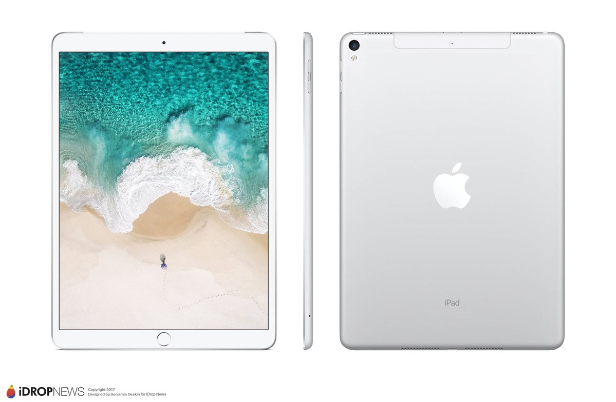 تسريبات تكشف تصميم جهاز iPad Pro 10.5 القادم من شركة آبل