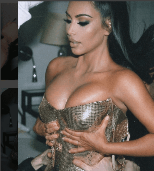 Luxury Makeup Kim Kardashian West Post a Family Picture With Her Kids And Share Her New Makeup Look 