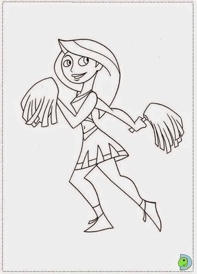 Dinokids - Desenhos para colorir: Desenhos de Kim Possible para colorir