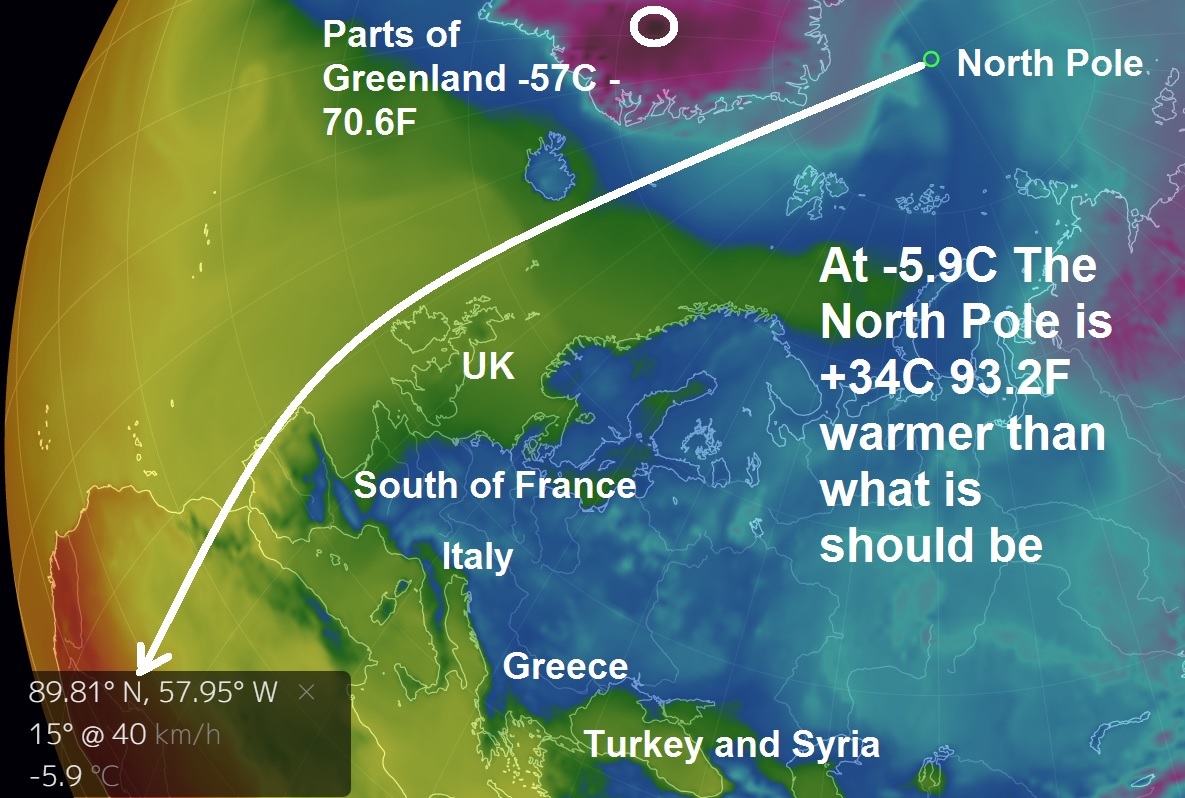 Seemorerocks North Pole warmer than southern Europe