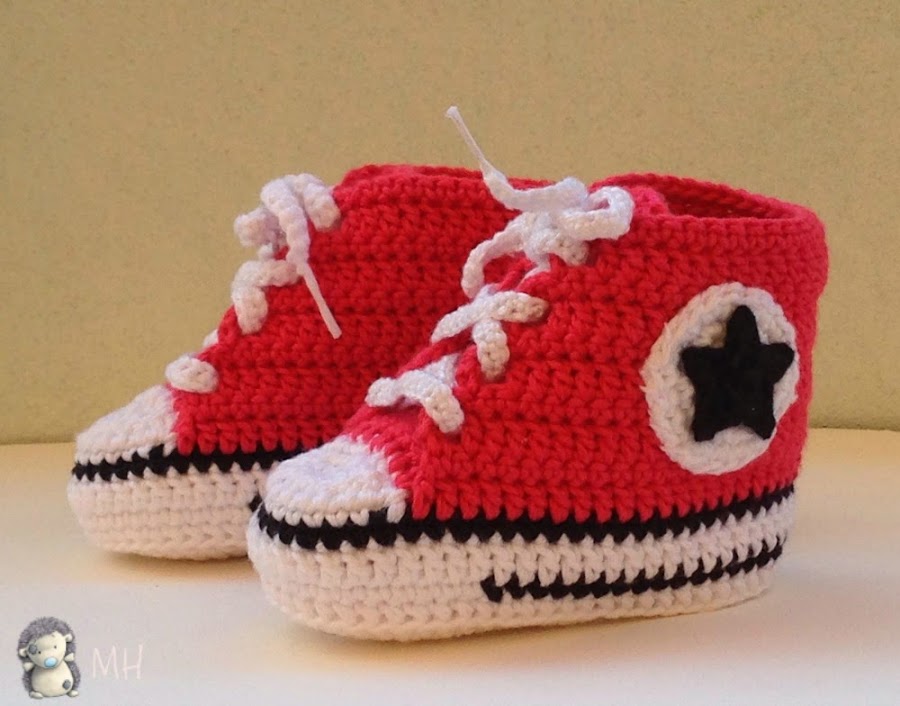 Converse a Crochet para Bebé, Tutorial |