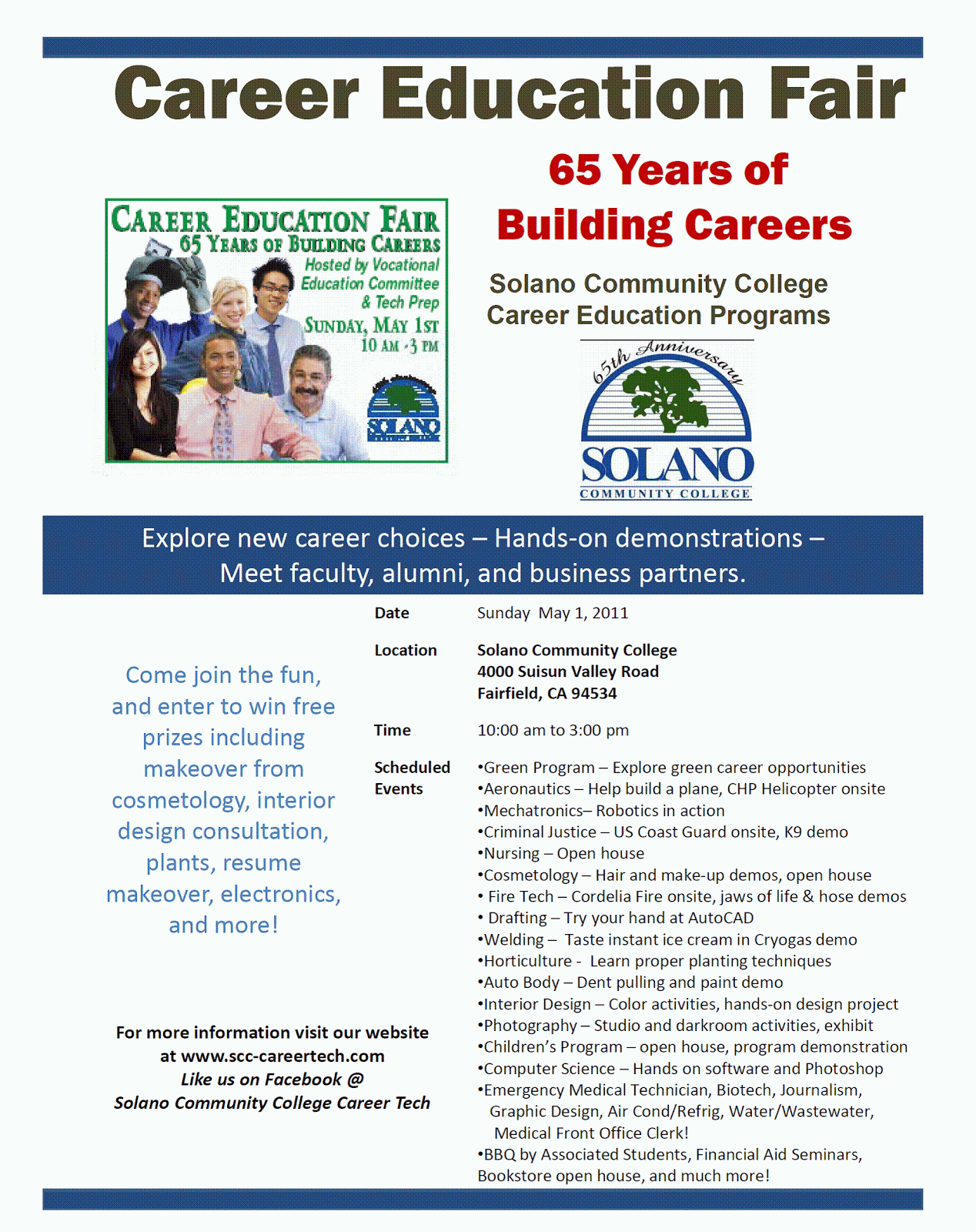 Support Our Students! Solano Community College is Holding a CAREER