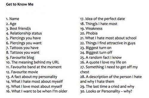 10 facts about me tag 10 facts about me tag