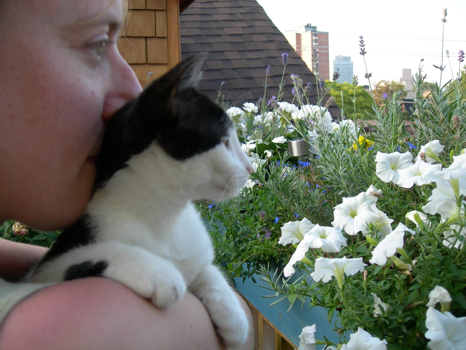Sasha and I in her Mommy's Garden