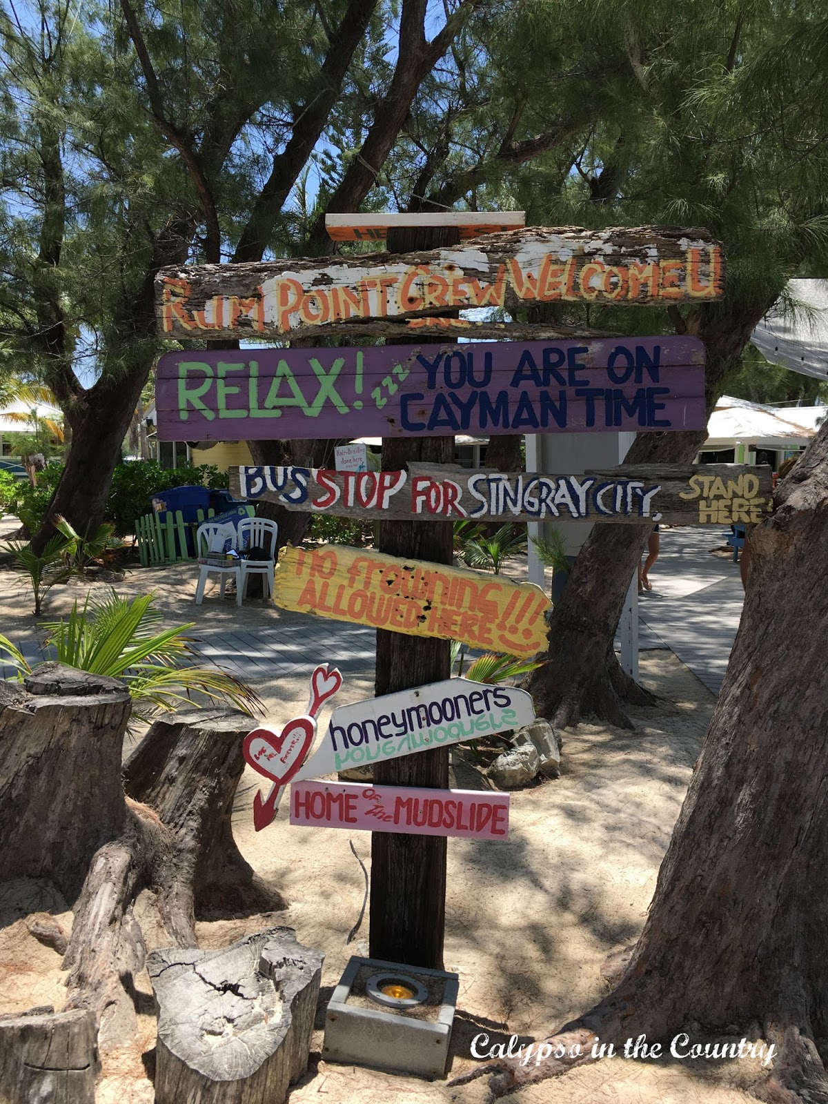 Rum Point Sign