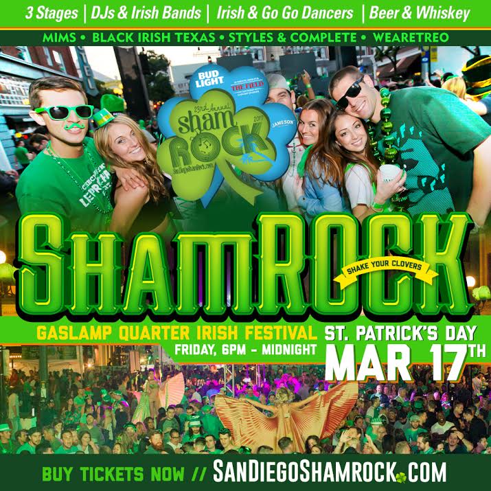 SanDiegoVille 23rd Annual ShamROCK St. Patrick's Day Celebration Takes