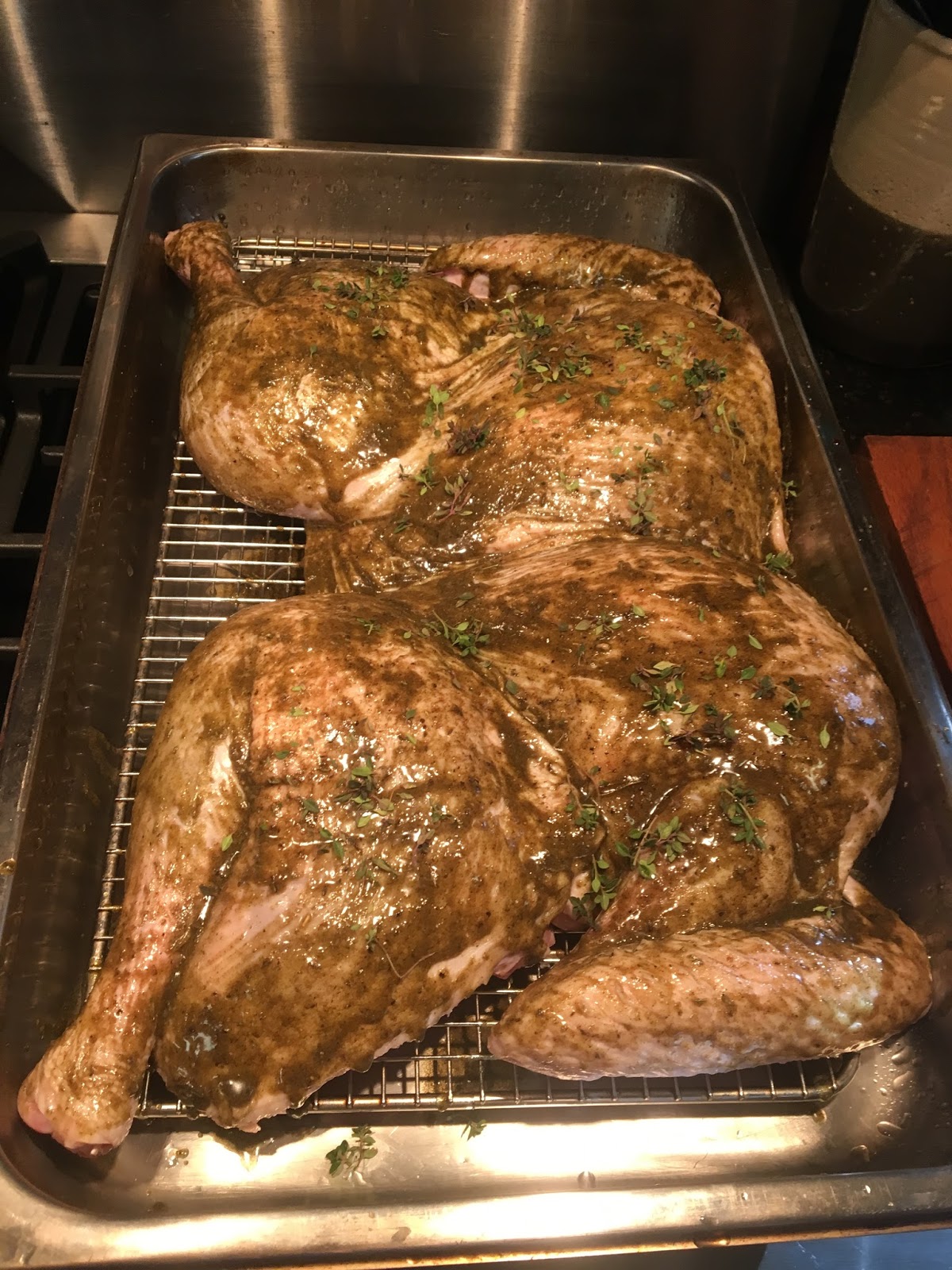 Cooking With Barry And Meta Roasted Spatchcocked Turkey With Lemon Herb Butter