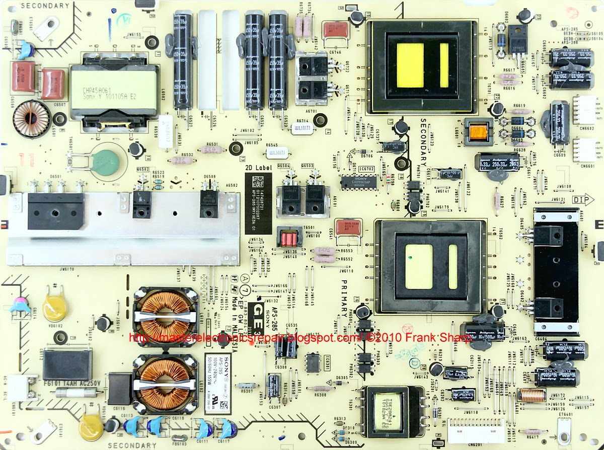 Master Electronics Repair ! REPAIR / SERVICING TV SONY KDL40EX521