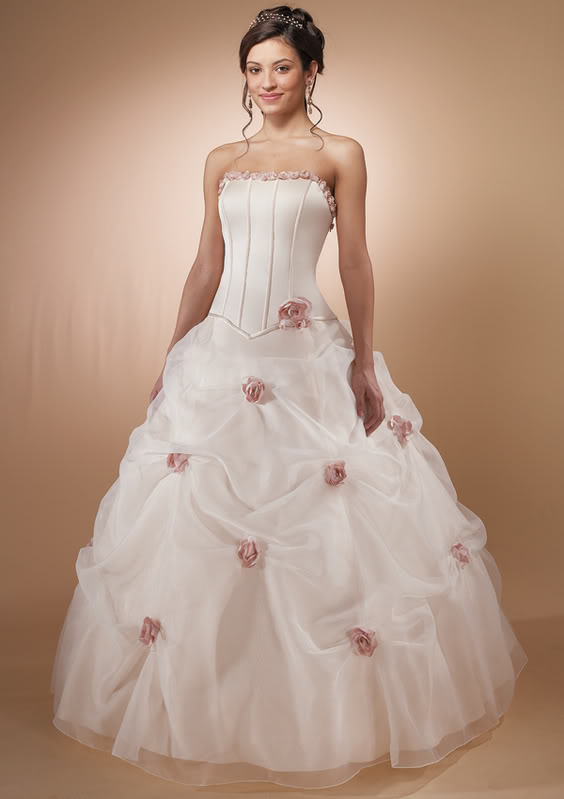 Best White Wedding Dress With Pink Accents  Don t miss out 