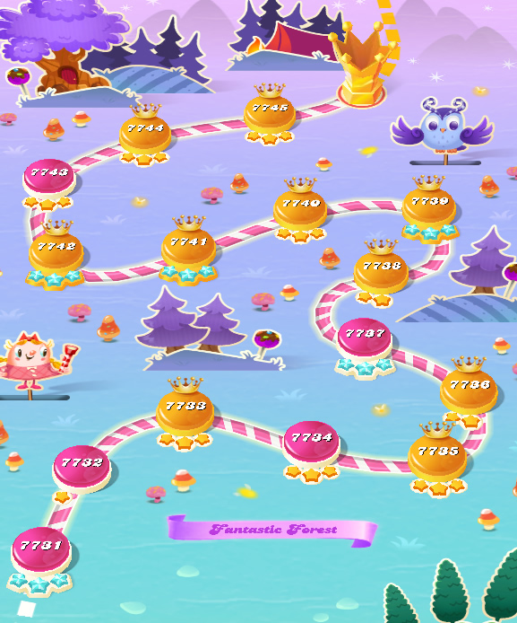 Candy Crush Saga level 7731-7745