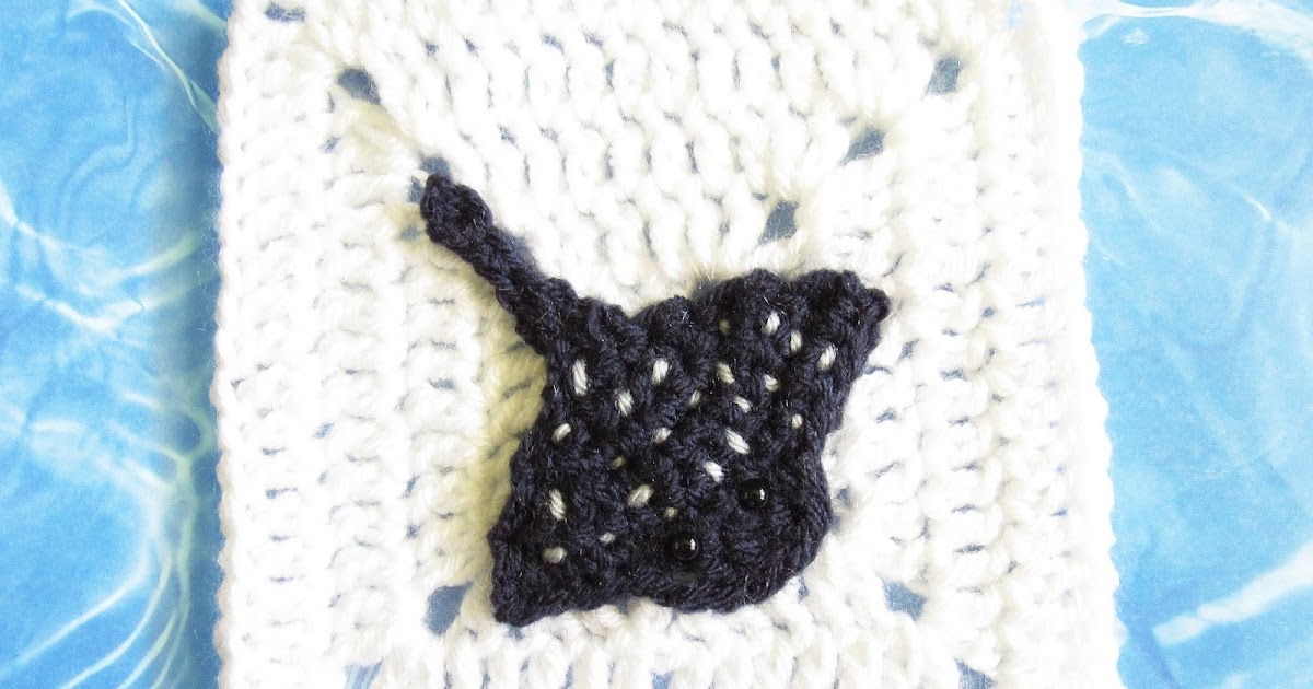 crochet-stingray-applique-and-granny-square-free-crochet-pattern