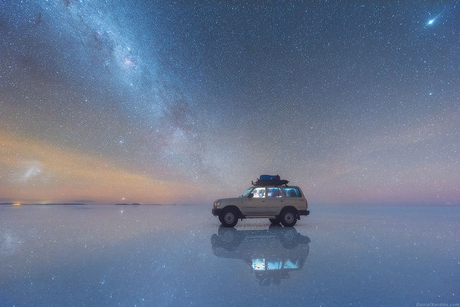 ウユニ塩湖の美しい星空 5枚 星の橋がかかる世界の絶景 N ミライノシテン