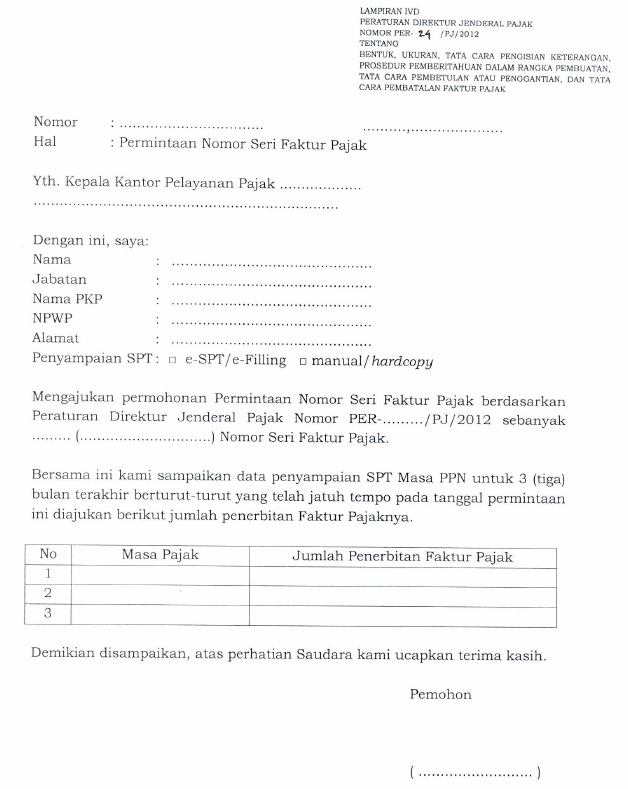 Contoh surat indonesia