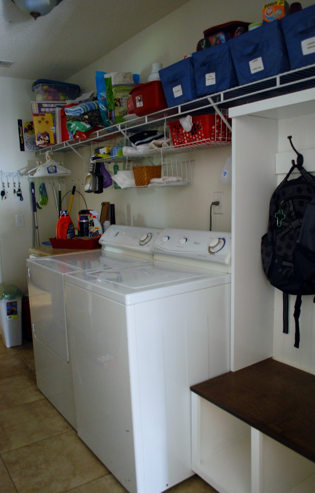Done is better than Perfect: Project Laundry Room Entry Way Organization