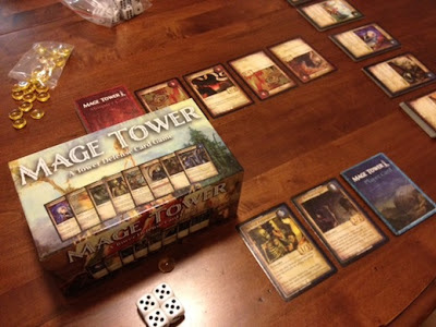 Mage Tower: A Tower Defense Card Game in play