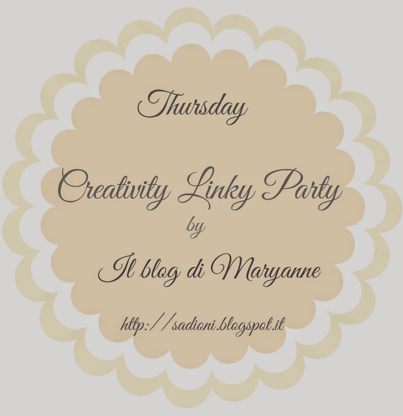 Partecipo a Thursday Creativity Linky Party
