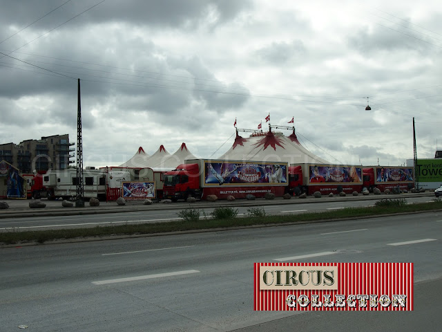 chapiteau et camion du cirque Danois 