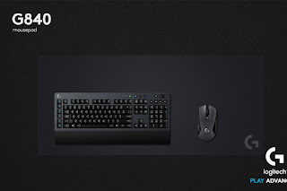 Logitech, Wireless Gaming Mouse, wireless Keyboard, G603 mouse, G840 Mousepad. G613 keyboard