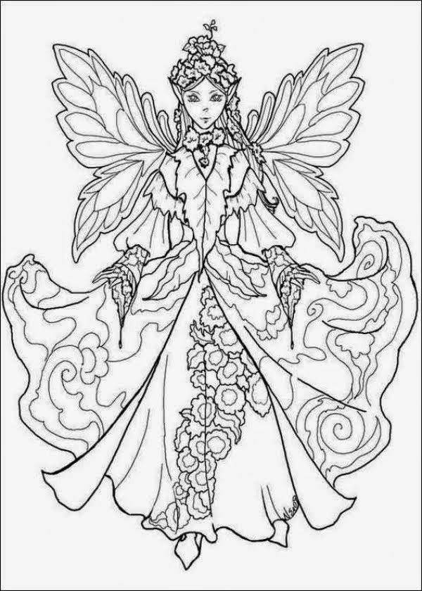 fairy animations coloring pages - photo #41