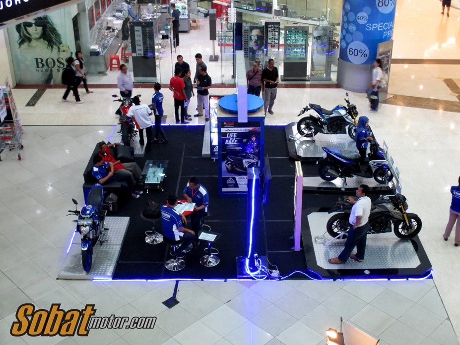 First impression Yamaha Xabre 150 dalam acara Soft Launching Newcomers Motorbike di Plaza Medan Fair . .