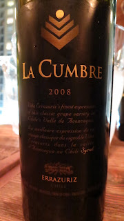 Wine Review of 2008 Errázuriz La Cumbre