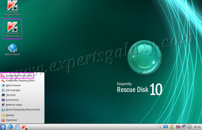 Rescue Disk Start Button