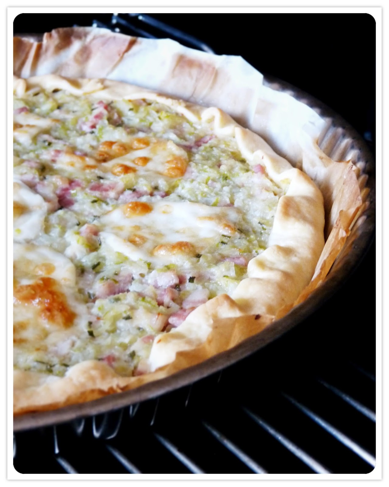 PuPuce d'Amour... Tarte Courgettes Lardons