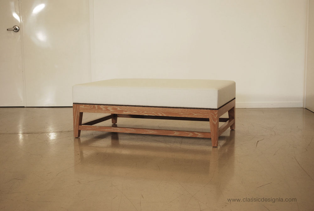 classic design Custom Upholstered Ottoman