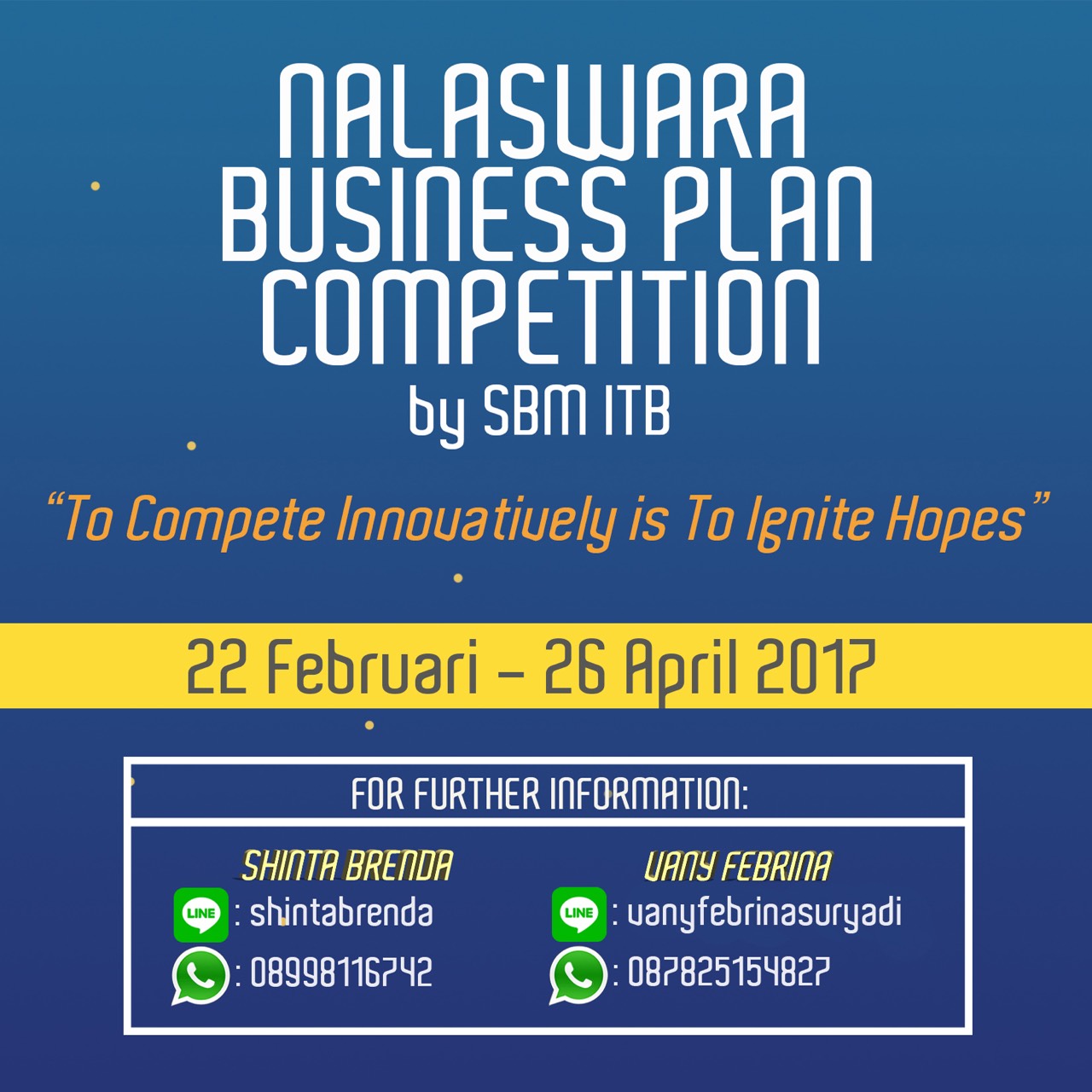 Nalaswara Business Plan Competition 2017 Nalaswara Business Plan Competition 2017